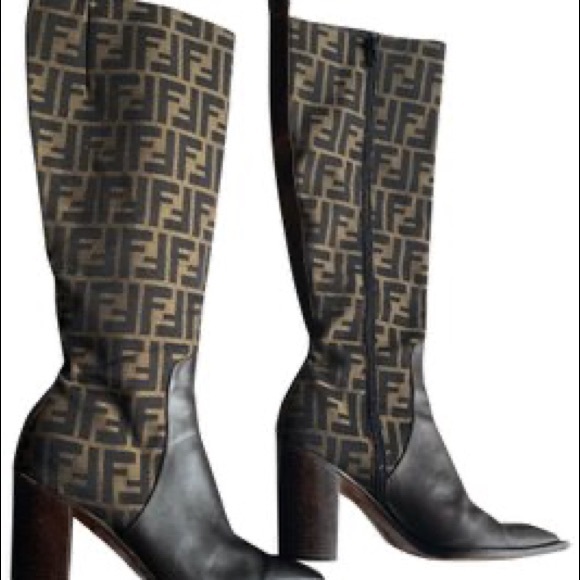 Fendi Zucca Vintage Boots - Picture 6 of 17
